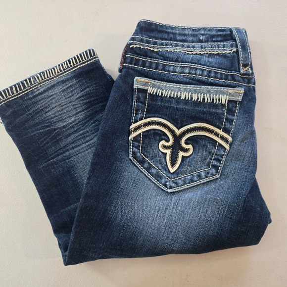 Rock Revival Capri Women's 28 Karlie Dark Wash - Picture 14 of 16